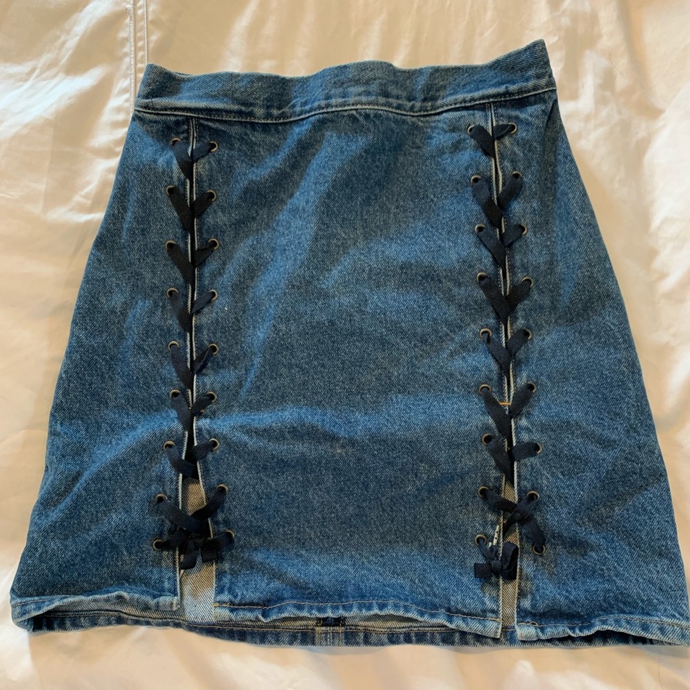HM Denim Lace Skirt